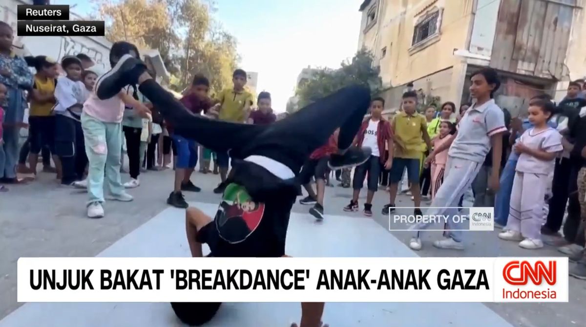 VIDEO: Anak-Anak Gaza Diajak Belajar Breakdance untuk Pulihkan Trauma