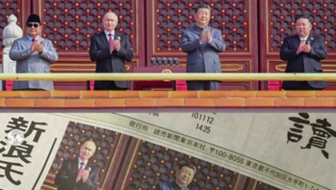 Viral Foto Prabowo Dicrop Koran Jepang saat Hadiri Acara Bersama 4 Pemimpin Negara
