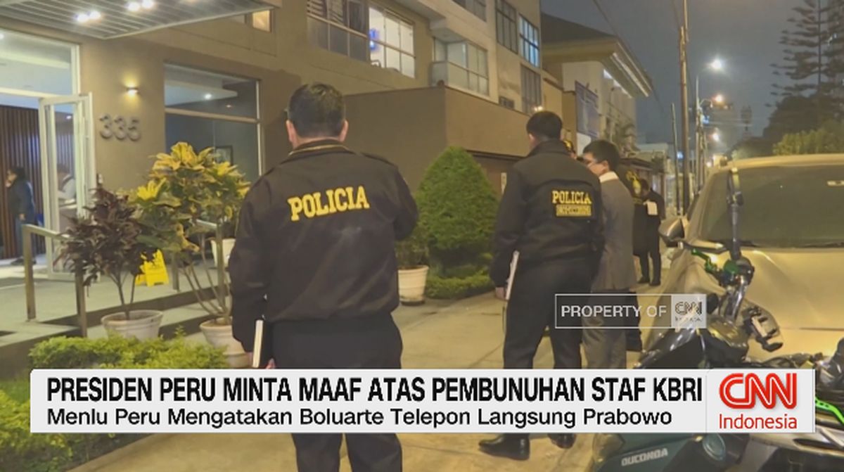 VIDEO: Presiden Peru Minta Maaf Atas Pembunuhan Staf KBRI
