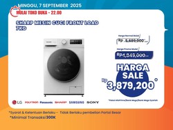 Ada Transmart Full Day Sale, Beli Mesin Cuci Front Load Diskon Rp 1,81 Juta