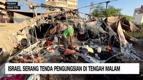 VIDEO: Israel Serang Tenda Pengungsian di Tengah Malam
