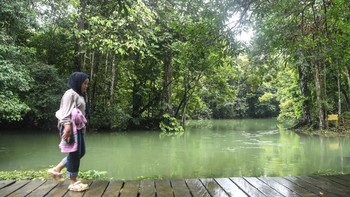 FOTO: Menyingkap Kecantikan Danau Nyadeng di Belantara Berau Kaltim