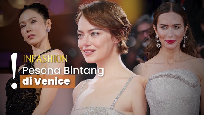 Sederet Gaun Mewah Emma Stone-Son Ye-jin di Venice Film Festival 2025