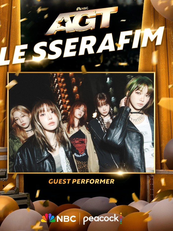 LE SSERAFIM akan tampil di America's Got Talent pada 10 September. Mereka dijadwalkan tampil di acara ini di sela-sela kesibukannya menggelar tur konser di Amerika./ Foto: instagram.com/le_sserafim