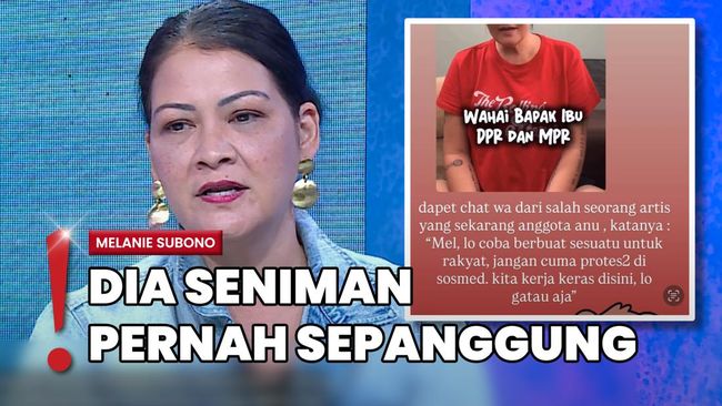 Kritik Pemerintah, Melanie Subono Dikecam Artis Anggota DPR