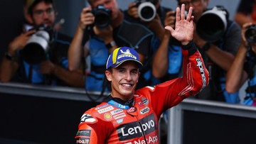 Update Eksklusif Olahraga CNN : Marquez Batal Juara di Misano Usai Alex Menang MotoGP Catalunya