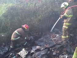Tumpukan Sampah di Minasa Upa Makassar Terbakar, Api Sempat Membubung 7 Meter