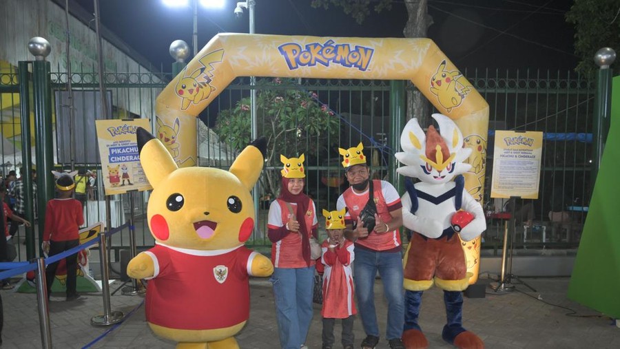 Pokemon Pokemon Meriahkan Pertandingan Timnas U23 Vs Makau