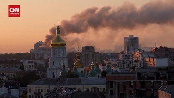 VIDEO: Serangan Udara Rusia Hantam Gedung Pemerintahan di Kyiv Ukraina