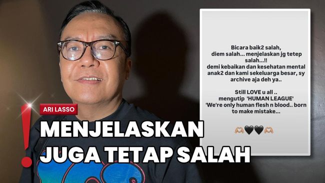Video Minta Setop Serang Eks-Pacar Diarsip, Ari Lasso: Demi Kebaikan