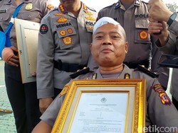 Polisi Karawang Naik Pangkat Usai Tempurung Kepala Pecah Diganti Titanium