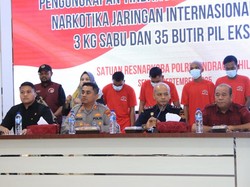 Polres Inhil Ungkap Jaringan Narkotika Internasional, 3 Kg Sabu Disita