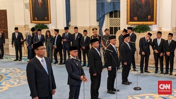 Daftar Menteri-Wamen yang Dilantik Prabowo Hari Ini