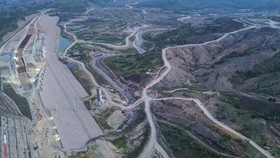 FOTO: Progres Pembangunan Bendungan Jragung Jawa Tengah