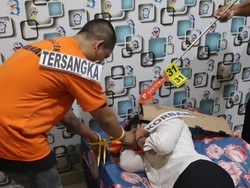 44 Adegan Saat Rekonstruksi Kasus Perampokan dan Pembunuhan Lansia di Buleleng