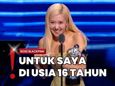 img-title Rose BLACKPINK Idol Kpop Pertama Pemenang Song of The Year VMAs