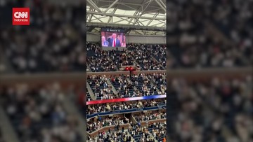 VIDEO: Momen Trump Disambut Cemooh saat Nonton Final US Open