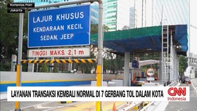 VIDEO: Layanan Transaksi Kembali Normal di 7 Gerbang Tol Dalam Kota