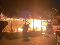 Pura Dalem Desa Adat Ubud Terbakar, Kerugian Rp 1,7 Miliar