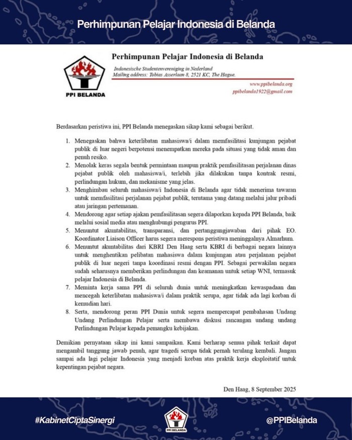 Mahasiswa RI Meninggal Diduga saat Dampingi Pejabat ke Austria