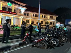 Polresta Malang Kota Bersama Personel Gabungan Patroli Jaga Kondusifitas
