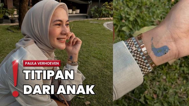 Aura Bahagia Terpancar, Paula Verhoeven Pamer Tato Kecil di Tangan