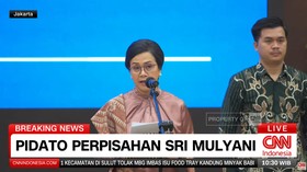 VIDEO: FULL Pidato Perpisahan Sri Mulyani di Sertijab Menkeu