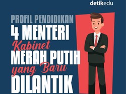 Infografis: Profil Pendidikan 4 Menteri Kabinet Merah Putih yang Baru Dilantik