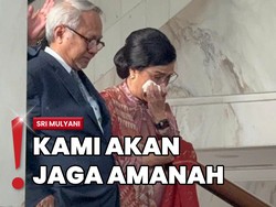 Tangis Sri Mulyani Pecah Berpisah dengan Karyawan Kemenkeu
