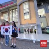 Timnas Indonesia U-23 vs Korea: Suporter Korea Antusias Saksikan Laga