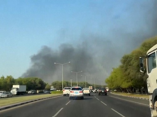VIDEO: Israel Bombardir Qatar, Asap Membumbung di Ibu Kota Doha