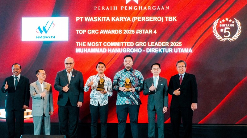PT Waskita Karya (Persero) Tbk kembali mengukir prestasi dengan meraih dua penghargaan dalam ajang Top GRC Awards 2025 yang diselenggarakan Majalah Top Business