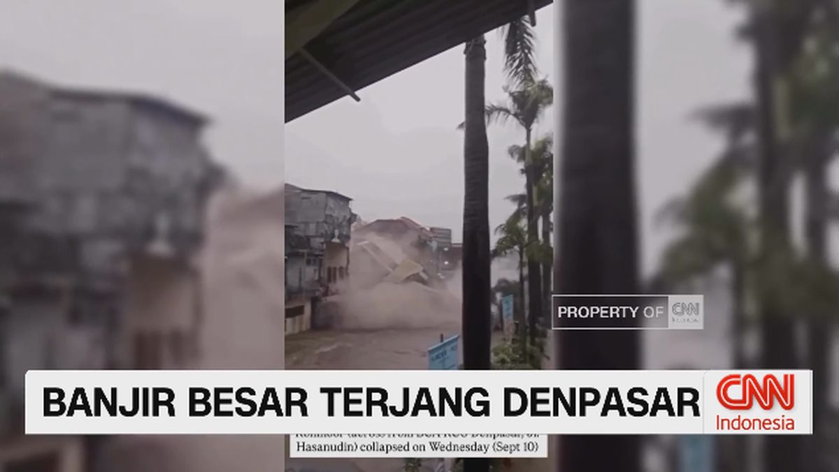 VIDEO: Bali Diterjang Banjir Besar, Rumah Ambruk dan Hanyut