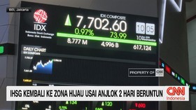 VIDEO: IHSG Kembali ke Zona Hijau Usai Anjlok 2 Hari Beruntun