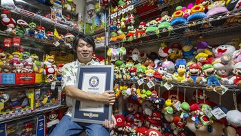 FOTO: Kolektor Memorabilia Super Mario Terbanyak di Dunia