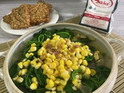Resep Sayur Bayam Jagung Temu Kunci yang Sedap Bernutrisi