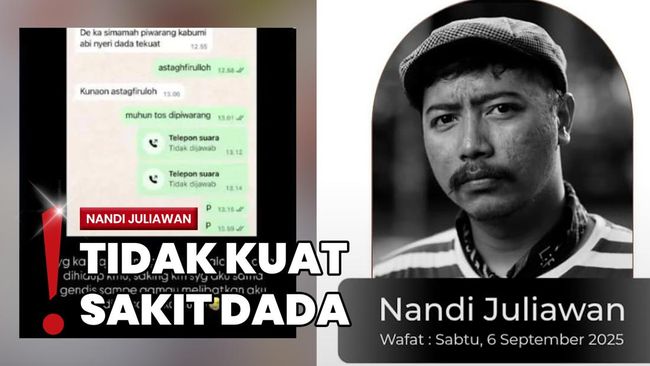 Istri Ungkap Chat Terakhir, Nandi Juliawan Minta Dipanggilkan Ibunya