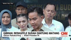 VIDEO: Gibran: Reshuffle Sudah Dihitung Matang
