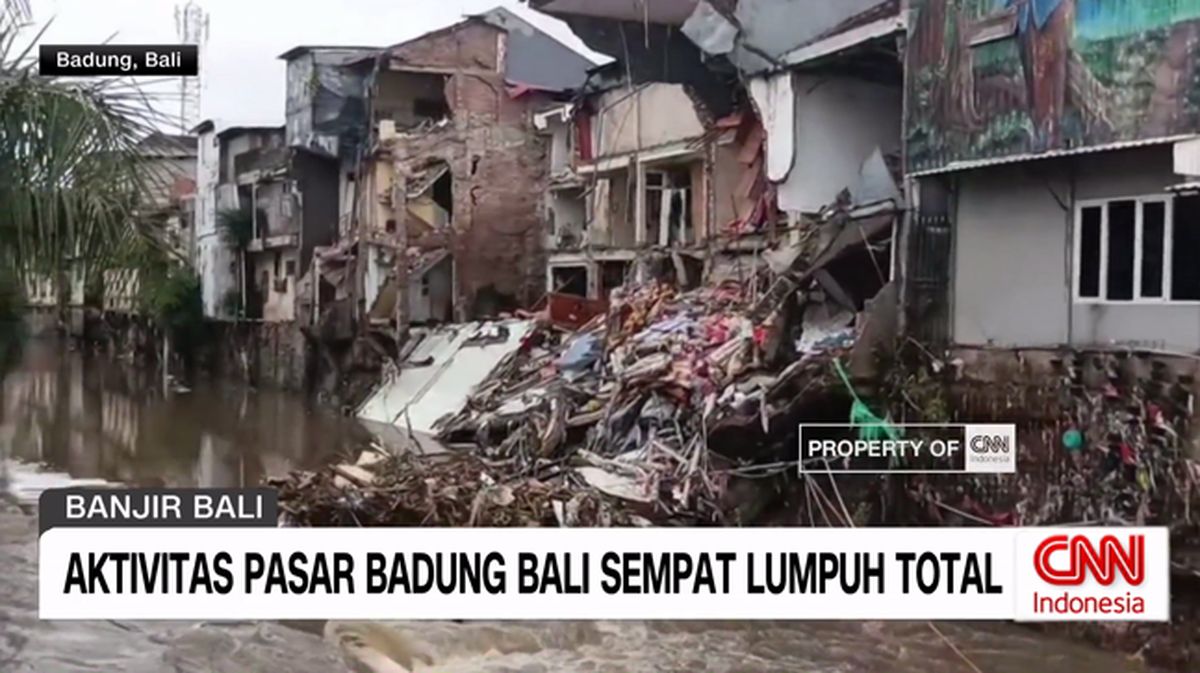 VIDEO: Gambaran Dahsyatnya Banjir Bali, Sekarang Mulai Surut