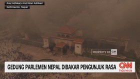 VIDEO: Gedung Parlemen Nepal Dibakar Pengunjuk Rasa