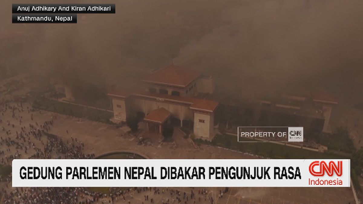 VIDEO: Gedung Parlemen Nepal Dibakar Pengunjuk Rasa