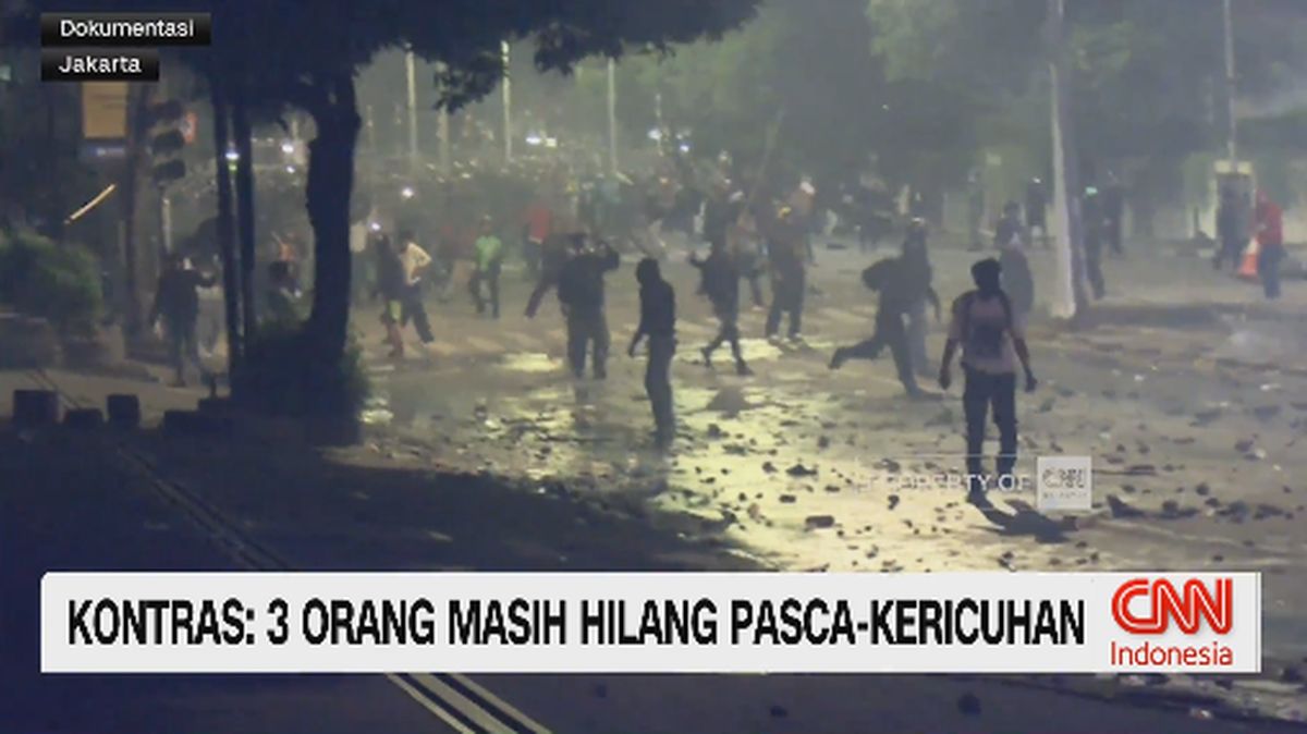 VIDEO: Kontras: 3 Orang Masih Hilang Pasca-Kericuhan