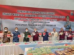 Ratusan Kilo Narkoba Senilai Rp 110 Miliar Dimusnahkan Polda Kalsel