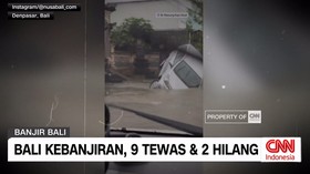 VIDEO: Bali Kebanjiran, 9 Tewas & 2 Hilang