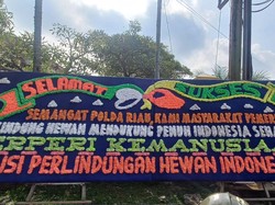 Bongkar Jagal Anjing, Polda Riau Dibanjiri Karangan Bunga dari Dog Lovers