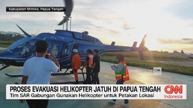 VIDEO: Proses Evakuasi Helikopter Jatuh di Papua Tengah