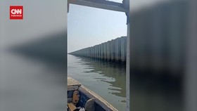VIDEO: Viral Tanggul Beton di Laut Cilincing Jakarta Utara