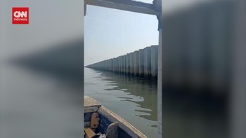 VIDEO: Viral Tanggul Beton di Laut Cilincing Jakarta Utara