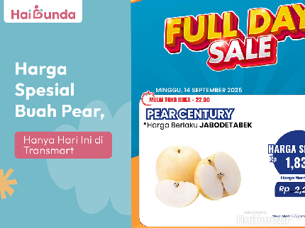 Harga Spesial Buah Pear, Hanya Hari Ini di Transmart