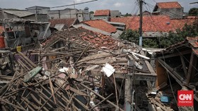 FOTO: Puing-puing yang Tersisa dari Ledakan di Pamulang